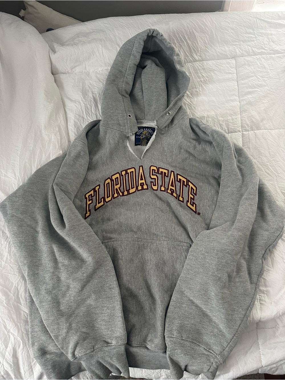 Steve & Barry's Gray Florida State Hooded Sweatshirt